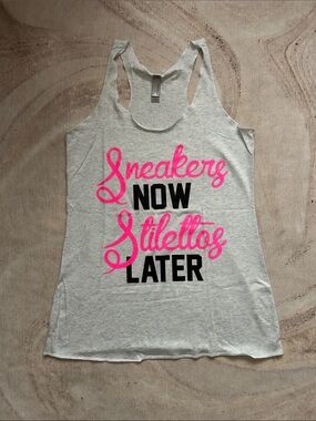 Next Level Apparel Light Gray Racerback Tank